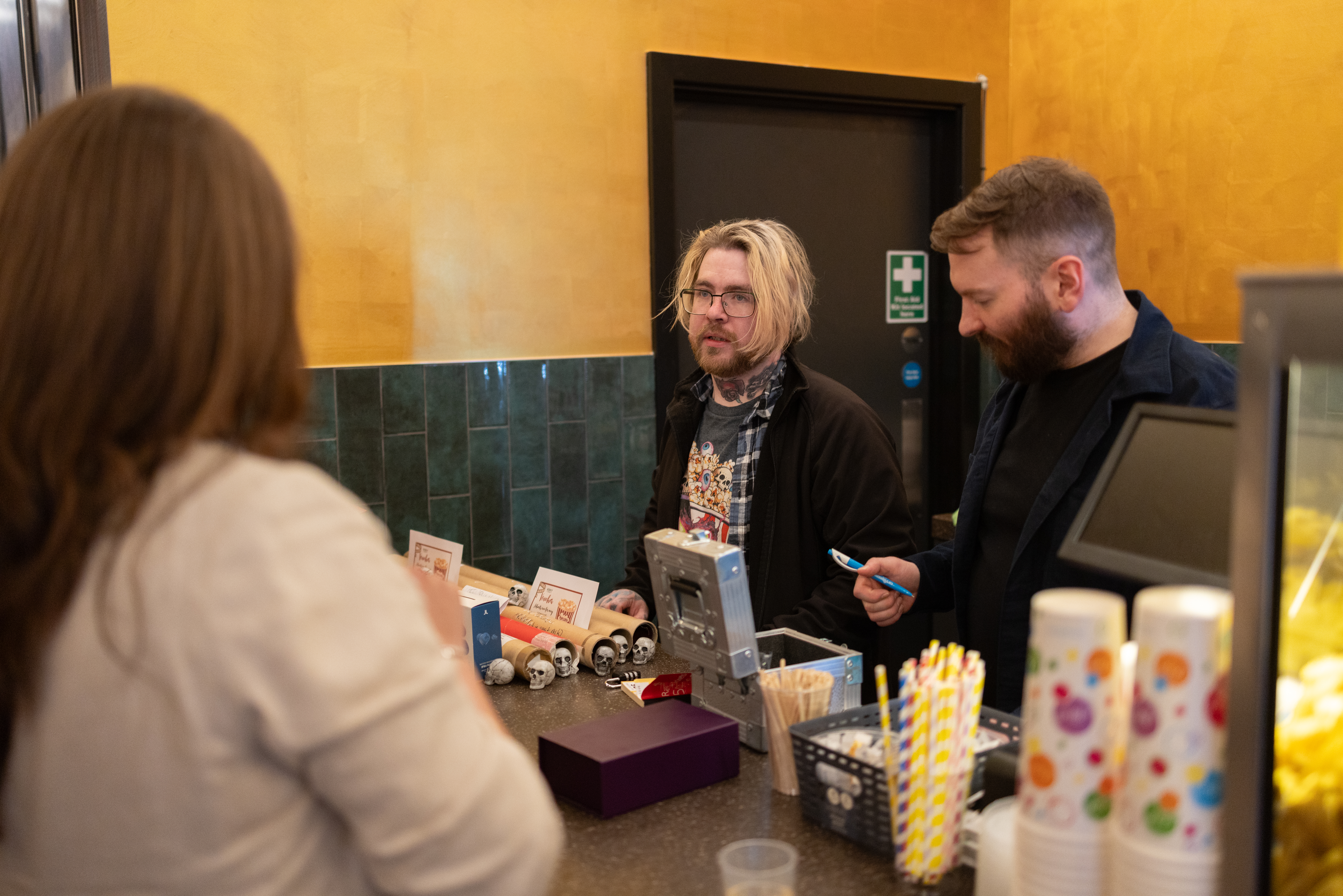 Guests at a Fear Screen horror event